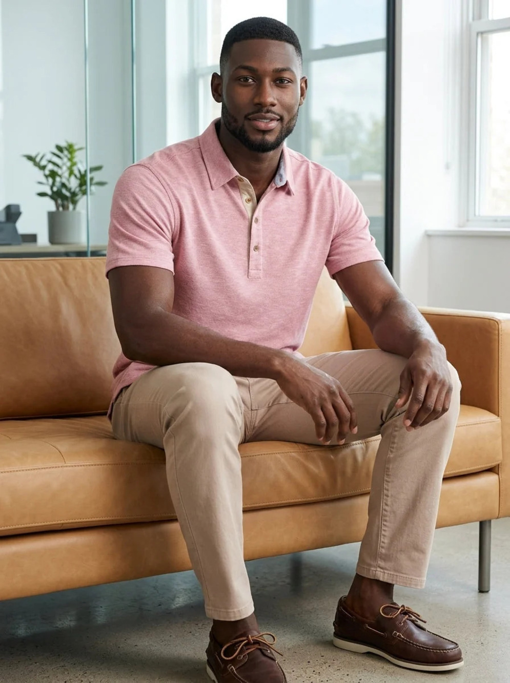Nicoby Age of Wisdom Pink Slub Polynosic Polo/34132